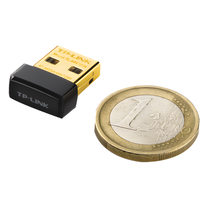 Adaptador USB Nano inalámbrico N 150 Mbps 2.4 GHz con 1 antena interna