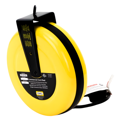 Carrete de Cable comercial (16/3 rudo), para 125 V CA, 10 A, 7.6 m de longitud con conector HBL5969VBLK