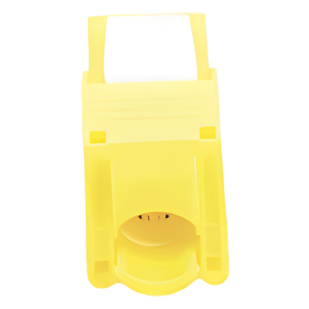 Módulo Jack Keystone Cat6A (Toolless), con Terminación en Ángulo 180 - Color Amarillo, Compatible con Faceplate y Patchpanel Linkedpro