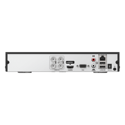 DVR 4 Canales TurboHD + 4 Canales IP / 8 Megapíxel (4K) / Audio Bidireccional / ACUSENSE Lite / 1 Bahía de Disco Duro / H.265+ / Salida en Full HD