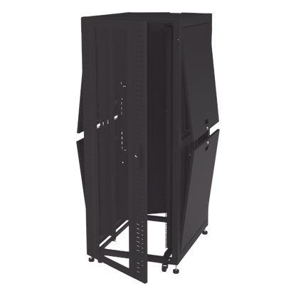 Gabinete para Telecomunicaciones Rack Estándar de 19", 42UR, 800 mm Ancho x 1000 mm Profundidad. Fabricado en Acero, Se envía el Gabinete Armado.