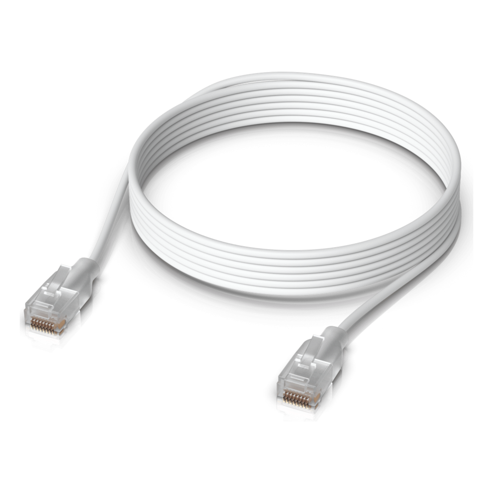Patchcord UniFi Etherlighting de 2 Metros (6.56 Pies), hasta 10G / Soporta hasta PoE+++ / Conector RJ45 Transparente para Mejores Efectos de Luz con