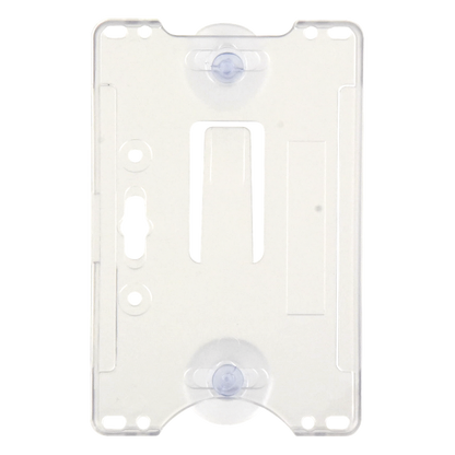 Porta tarjeta de plastico ABS / Transparente / Compatible con tarjetas ACCESSCARDEPC / PROCARDX o Formato CR80