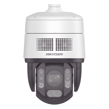 [PROTECCIÓN ACTIVA] Domo PTZ IP 4 Megapixel / 32X Zoom / 200 mts IR / Potente Alerta Audible y Luz Estroboscópica hasta 100 Metros / ACUSENSE / IP67