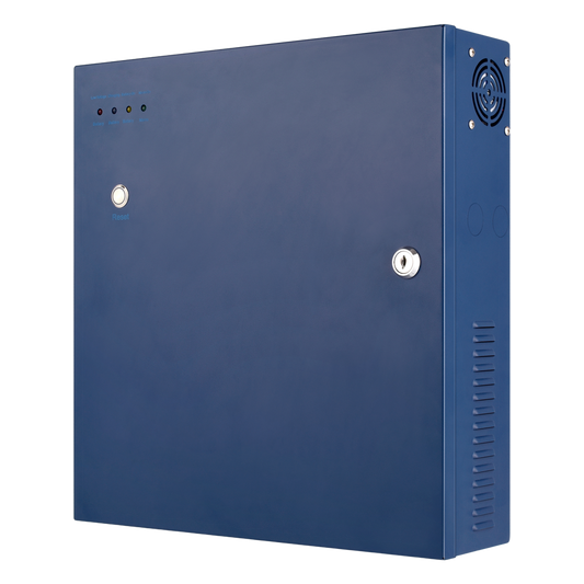 Fuente de poder profesional PoE (Power over Ethernet) de 8 puertos con capacidad total de 360W, diseñada específicamente para sistemas de