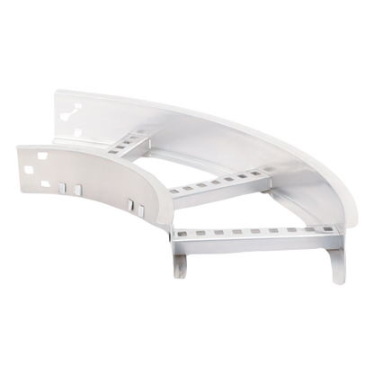 Curva Horizontal de Aluminio de 90° Perfil Z / Peralte 3 1/4" / Ancho 9" / Radio 8" / Incluye Tornillería (CHC90EZ314R8X9AK)