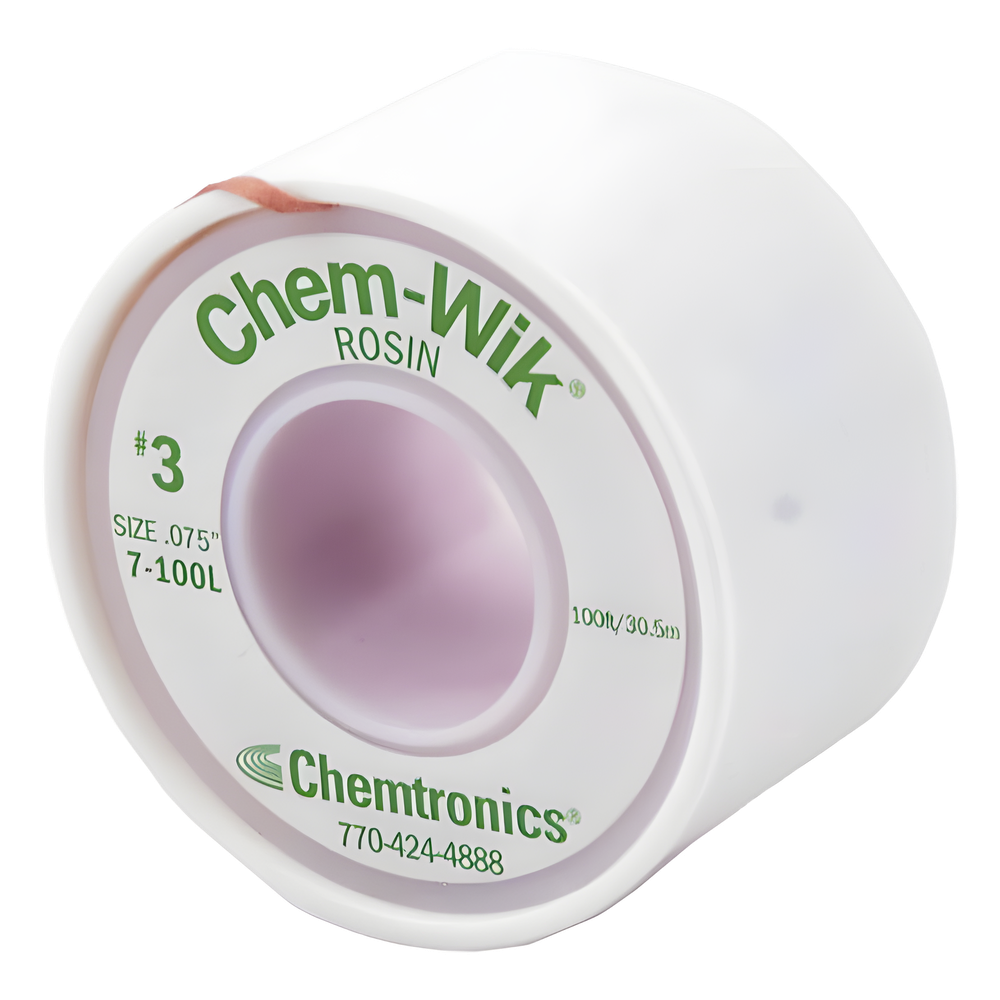 Rollo de Desoldar Chemtronics, 100 ft, 30 mts, 0.075 inches.