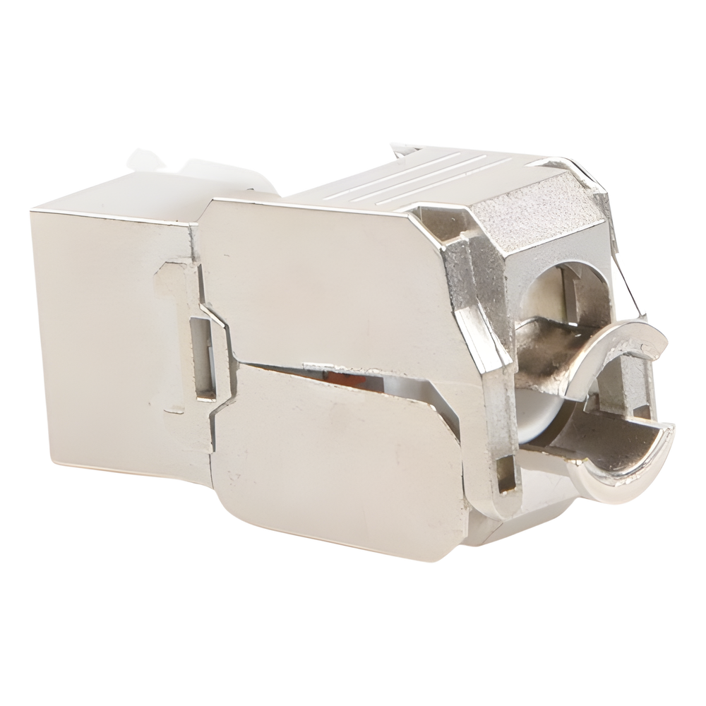 Módulo Jack Keystone Cat6A Blindado (STP) sin Herramienta (Toolless) para Faceplate