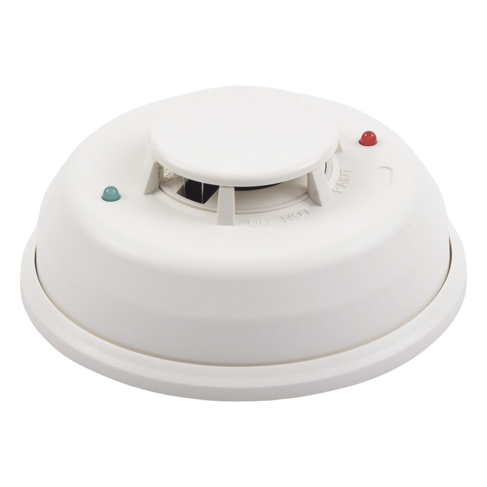 Detector Fotoelectrico de Humo de 4 Hilos con Relevador y Sensor de Temperatura, Serie i3