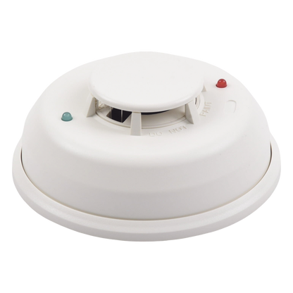 Detector Fotoelectrico de Humo de 4 Hilos con Relevador y Sensor de Temperatura, Serie i3