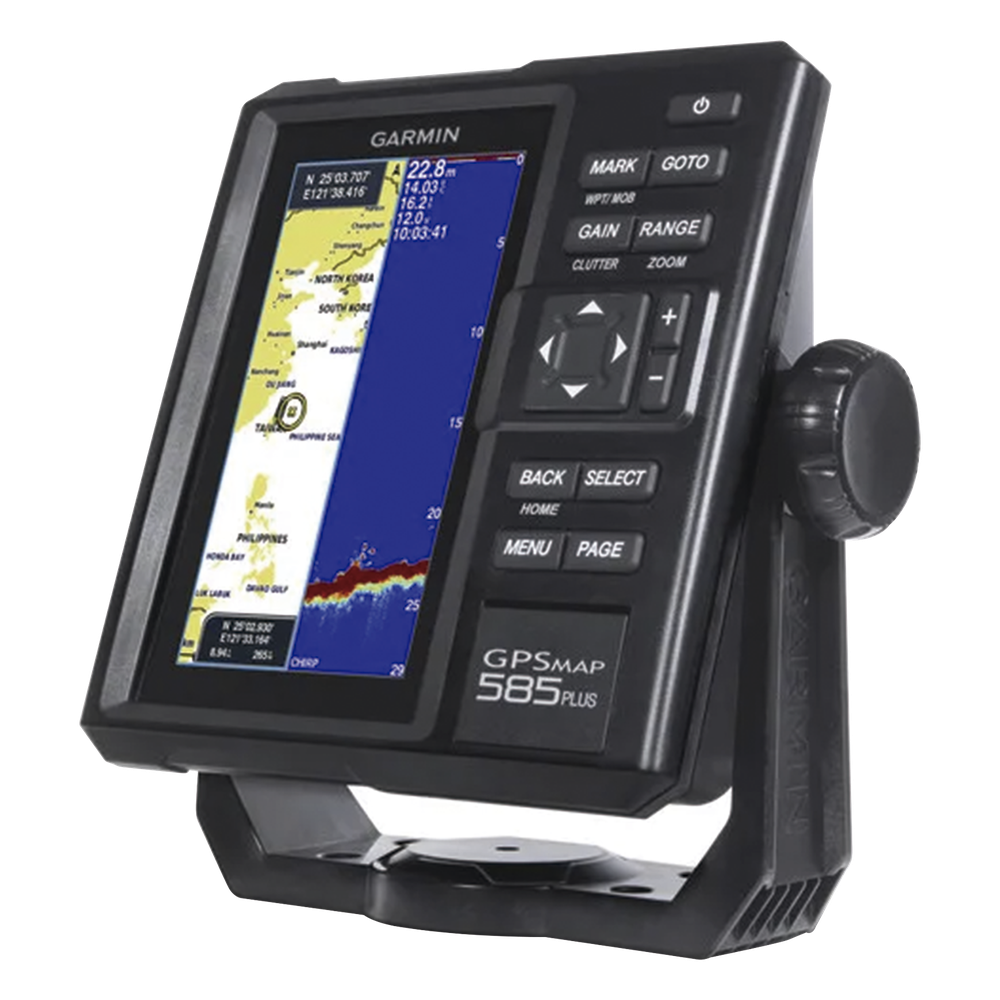 Plotter de Navegación GPSMAP 585 Plus / Pantalla 6" WVGA / Sonar CHIRP 600W / ClearVü Scanning Sonar / Compatible GPS-GLONASS-BeiDou / Quickdraw