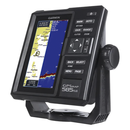 Plotter de Navegación GPSMAP 585 Plus / Pantalla 6" WVGA / Sonar CHIRP 600W / ClearVü Scanning Sonar / Compatible GPS-GLONASS-BeiDou / Quickdraw