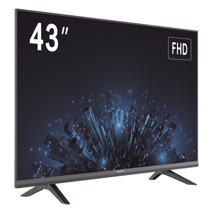 Monitor LED Full HD 43" / Ideal para Oficina y Hogar / Uso 24-7 / Entrada HDMI/VGA/USB / Compatible con Montaje VESA (200 X 200) / Bocinas Integradas