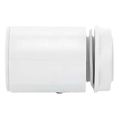 Conector de tubería rígida a caja (Racor), PVC Auto-extinguible, de 50 mm