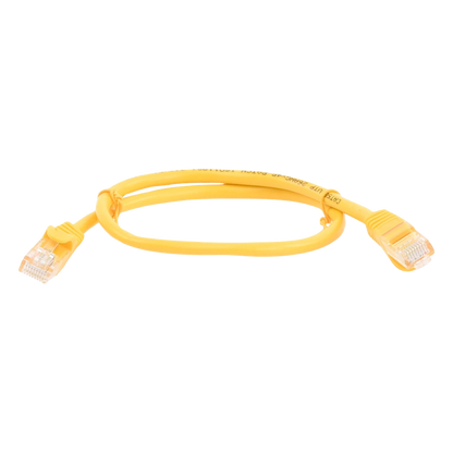 Cable de Parcheo UTP Cat5e - 0.5 Metros (1.64 Pies) - Amarillo