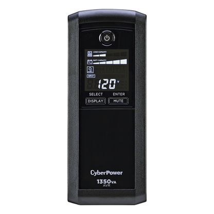 UPS de 1350 VA/815 W, Topología Línea Interactiva, Entrada 120 Vca NEMA 5-15P, Tipo Mini Torre, Con 10 Tomas NEMA 5-15R