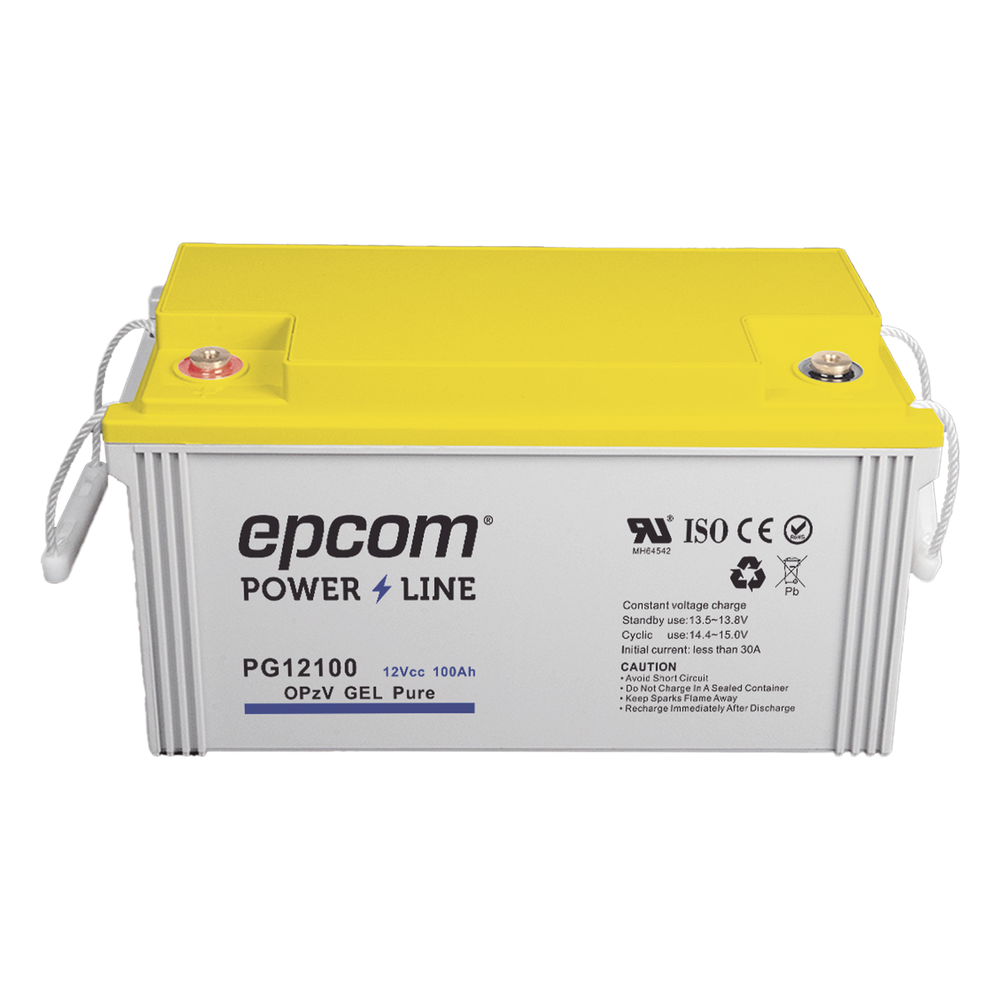 Batería GEL Puro OPzV Ciclo Profundo / 12 Vcc / 100 Ah / Aplicaciones Fotovoltaicas y de Respaldo