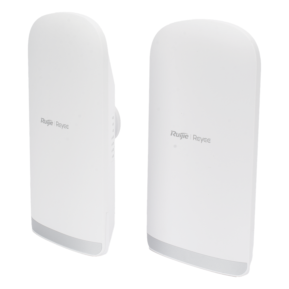 Kit Punto a Punto Ruijie RG-EST350G / Wi-Fi 5 (802.11ac Wave2) 867 Mbps / Antena 16 dBi MIMO 2x2 MU-MIMO / 3 Puertos Gigabit / Alcance 5 km (16,404