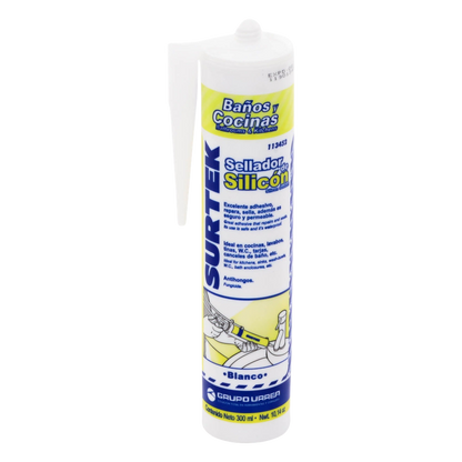 Silicón Para Baños y Cocinas /Color Blanco / Contenido 280 ml.