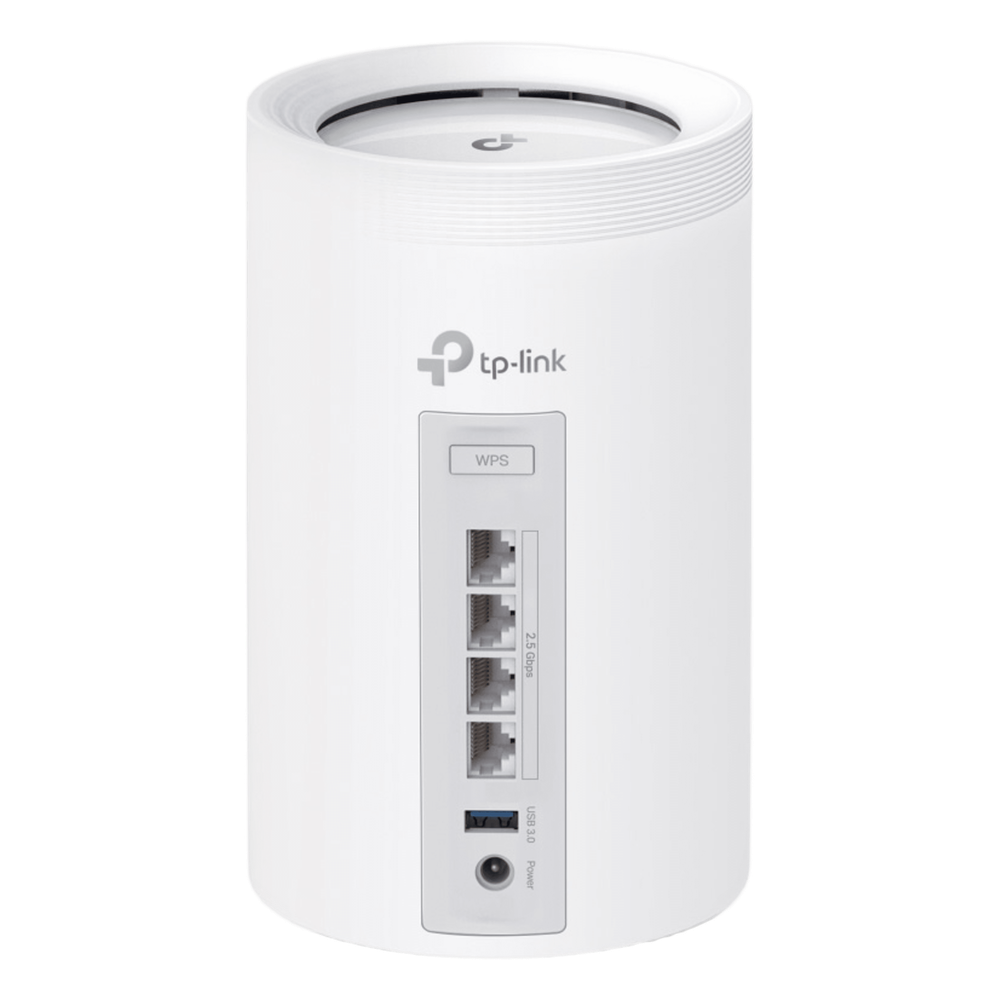 KIT 2 Routers Inalámbrico MESH Interior para Hogar / Triple Banda Wi-Fi 7 BE9300 Mbps / 2 Puerto 2.5 Gigabit WAN/LAN / 4 Antenas Internas / Operación