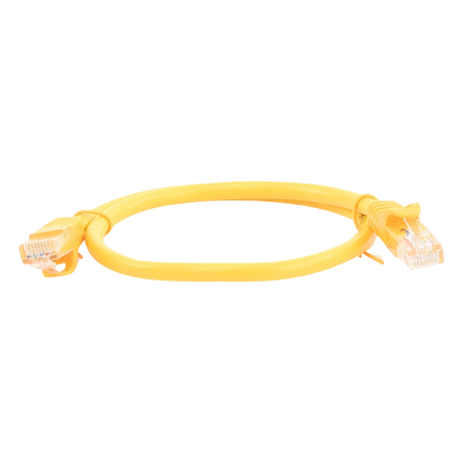 Cable de Parcheo UTP Cat6 - 0.5 Metros (1.64 Pies) - Amarillo