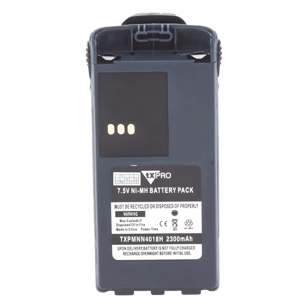 Batería de Ni-MH, 2300mAh para radios PRO-3150/ CT150/ 250/ 450/ P040/ 080/ 885/ GP308, Clip incluido