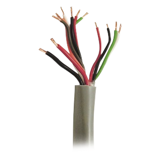 Bobina de 152 Metros (500 Pies) de Cable Compuesto de, 6 y 4 Conductores Calibre 22 y 2 Conductores Calibre 18, para Aplicaciones de Control de Acceso