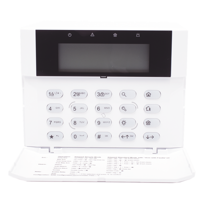 (AX HYBRID PRO) Teclado Compatible con el Panel Hybrid Pro Hikvision DS-PHA64-LP y DS-PHA64-LP(B) / Pantalla LCD / 2 zonas cableadas / 1 salida de