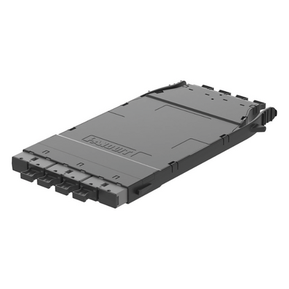 Cassette HD Flex? Para 32 Fibras Multimodo OM4, de 4 MPO(8F) Macho a 4 MPO(8F) Macho, Color Gris