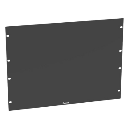 Tapa Ciega Para Rack Estándar de 19in, Plano, de Acero, 8UR, Color Negro