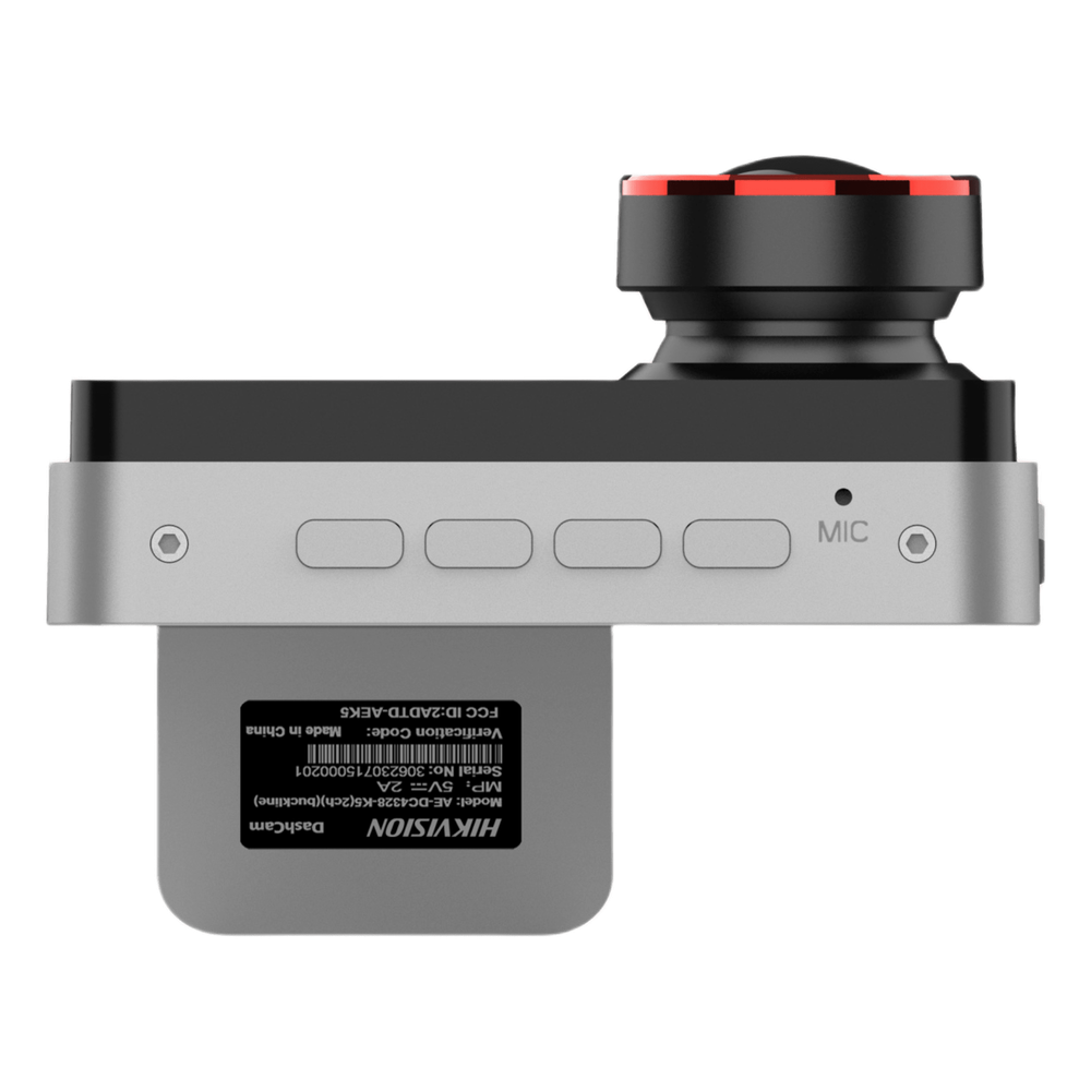 Dashcam de Doble Lente Hikvision AE-DC2328-C200S(2CH) / 2 Megapixel (1080p) Frontal e Interior / Gran Angular 128° / H.265 / Pantalla IPS 3" / WiFi