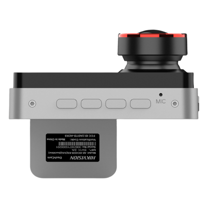 Dashcam de Doble Lente Hikvision AE-DC2328-C200S(2CH) / 2 Megapixel (1080p) Frontal e Interior / Gran Angular 128° / H.265 / Pantalla IPS 3" / WiFi