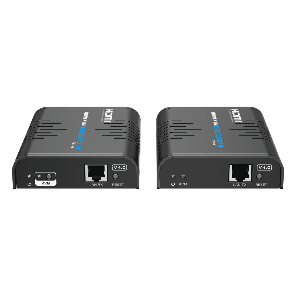 Kit extensor KVM (HDMI y USB) hasta 120 metros | Resolución 1080P @ 60 Hz | Soporta STP y UTP CAT6 | Soporta Switch Gigabit para control KVM múltiple