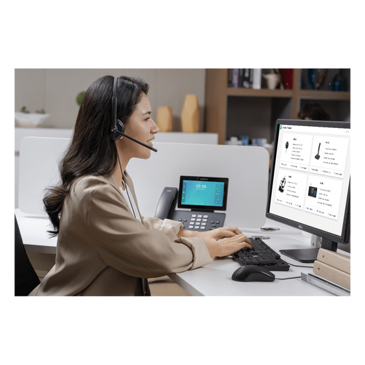 Yealink UH34 Lite Mono Professional con cancelación de ruido, USB-A, indicador de ocupado y listos para usar en centros de llamadas.