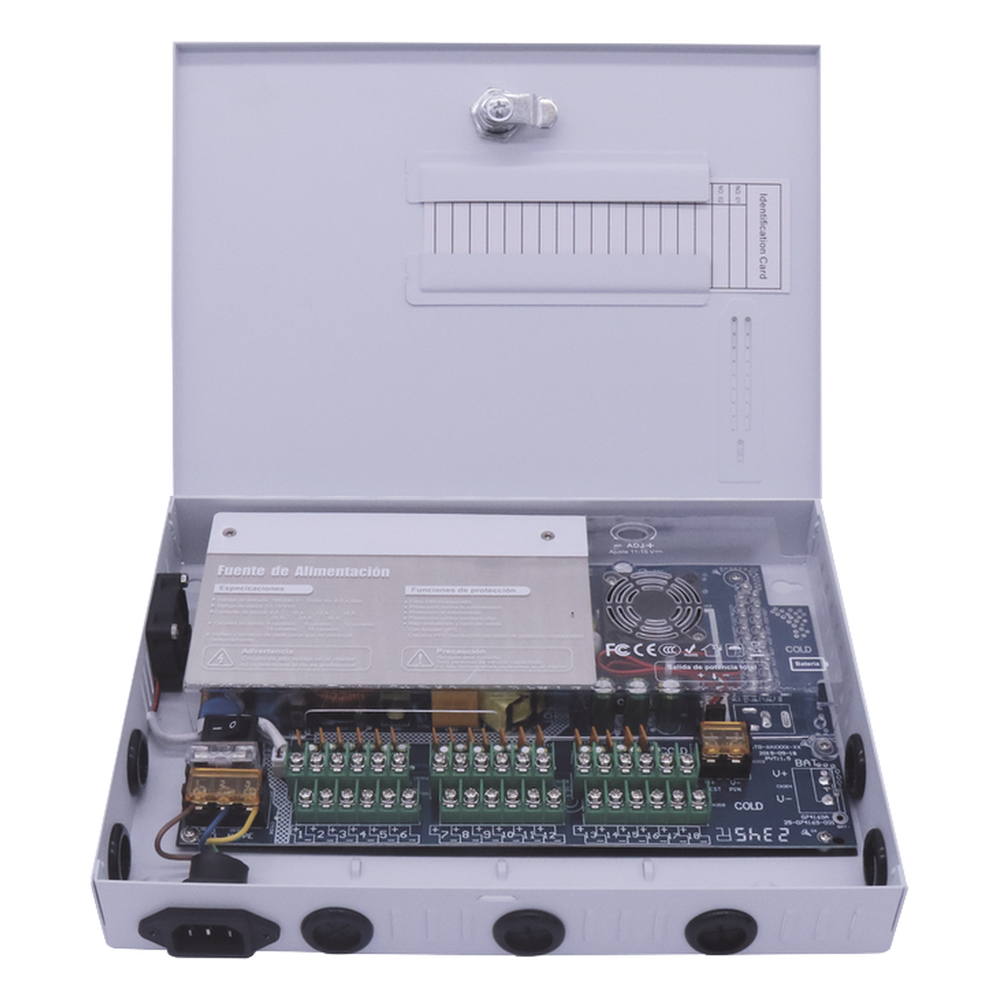 Fuente PREMIUM / 11-15 V / 18 canales / 30 A / Alta tecnología en seguridad / Doble ventilador / Hasta 1.85 Amperes por Salida / Filtro de Ruido por