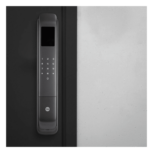 Cerradura Digital Cornelius / Reconocimiento Facial 3D / Sensor de Huella con IA / Capacidad de 100 Huellas, 20 Face ID, 100 Tarjetas MIFARE / Doble