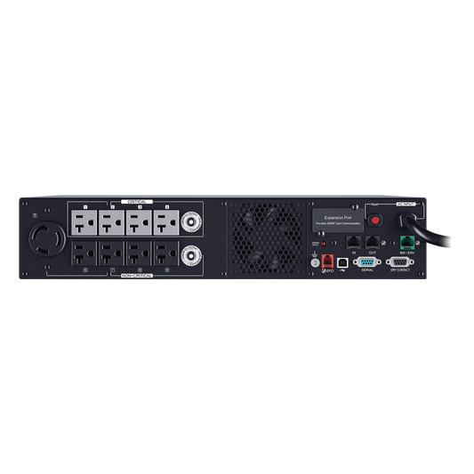 UPS de 3000 VA/3000 W, Topología Línea Interactiva, Entrada 120 Vca NEMA L5-30P, Onda Senoidal Pura, Torre o Rack 2 UR, Con 8 Tomas NEMA 5-20R y 1