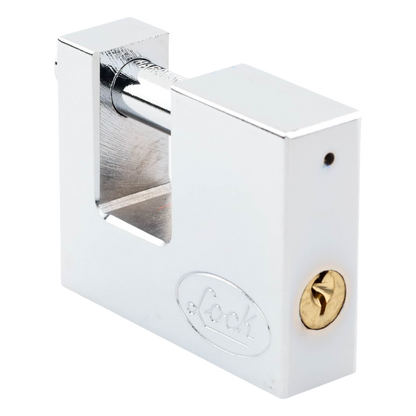 Candado para Cortina Metálica / Medida 70 mm/ Acabado Cromo Satinado/ Nivel de Seguridad 6 / Llave Estándar.