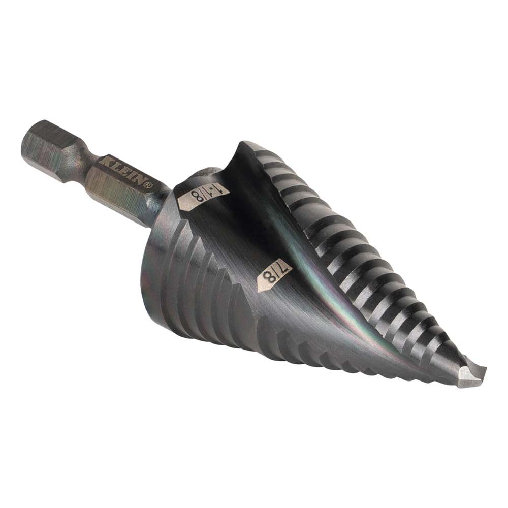 Broca Escalonada 12 en 1, de Liberación Rápida, Acanaladura en Espiral, produce Agujeros de 2-3 cm e Intermedios. 10x más Durable