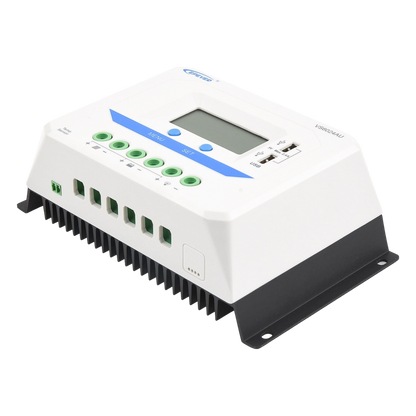 Controlador Solar PWM / 60A / 12/24V / Doble USB / Pantalla LCD / Tierra Positivo Común
