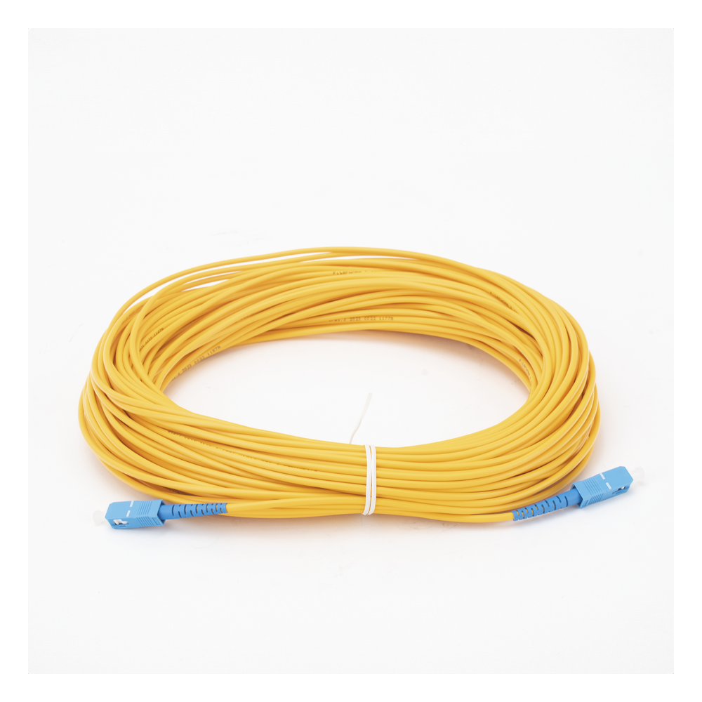 Jumper de Fibra Óptica Monomodo SC/UPC-SC/UPC Simplex de 40 Metros (131.23 Pies), 3mm