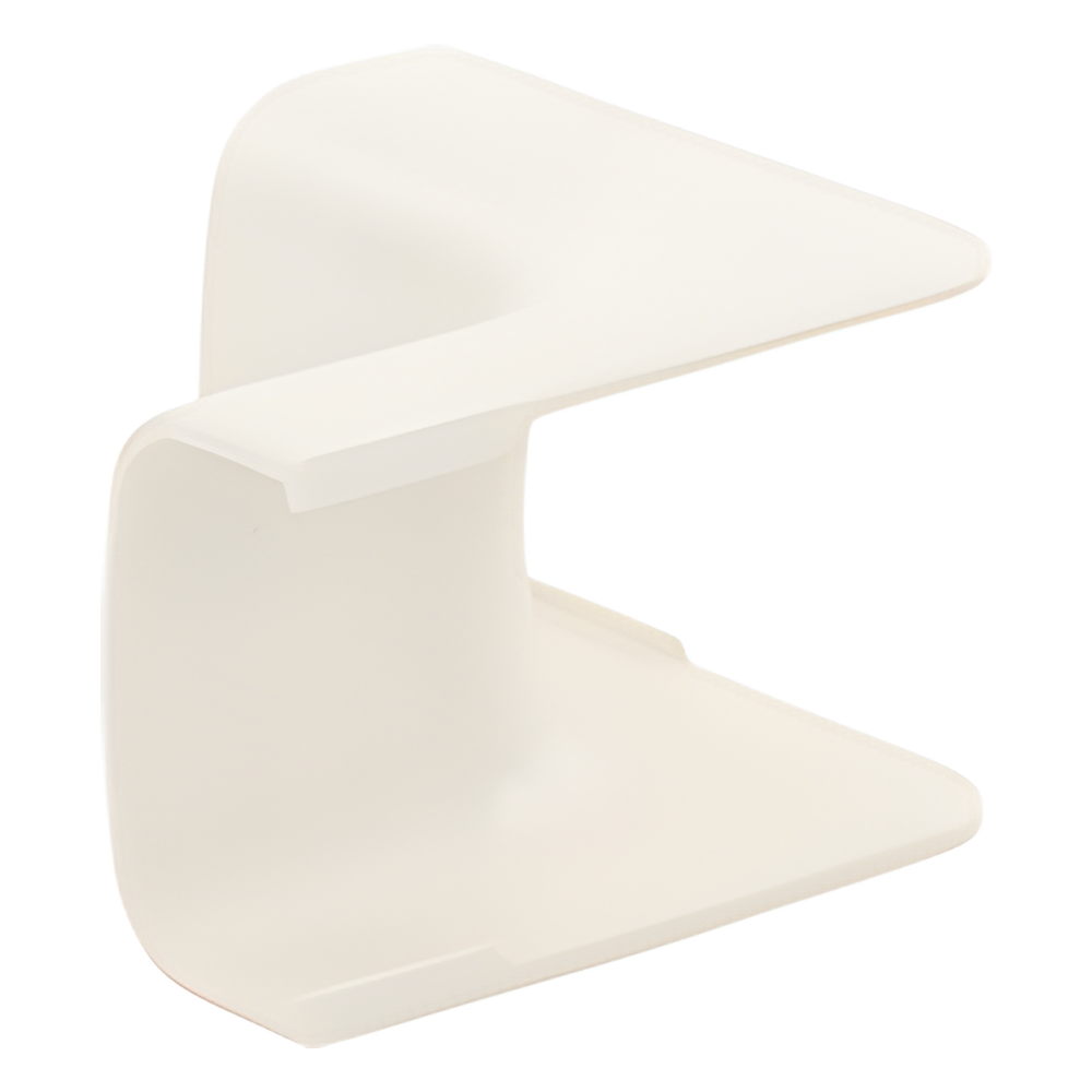 Esquinero interior, para uso con canaleta LD5, material ABS, Color Blanco Mate