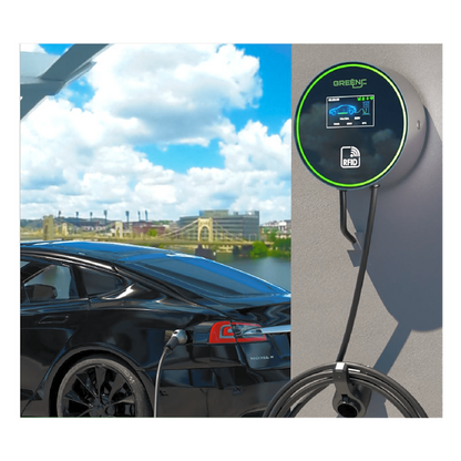 Estación de Carga para Vehículos Eléctricos / 48 A / 11.5 kW / Conector Tipo 1 (SAE J1772) / 220-250 V Monofásico / Pantalla LCD 4.3 in (10.9 cm)