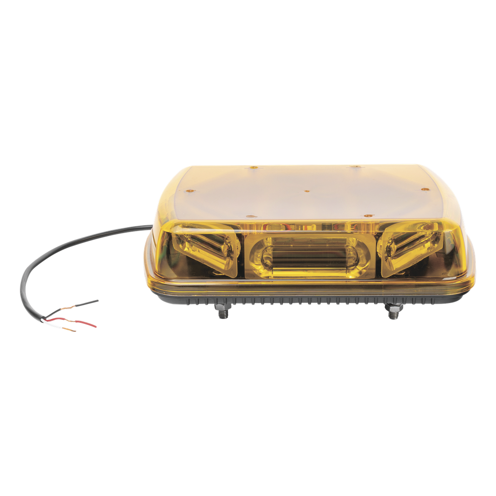 Mini Barra con 18 Poderosos LEDs, Color Ámbar Con Montaje Fijo de Tornillos