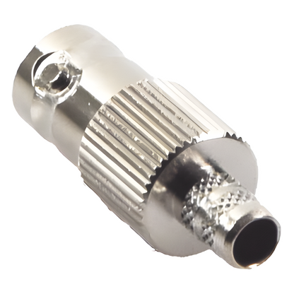 Conector BNC Hembra de Anillo para Cables RG-8/X, LMR-240, 9258, Níquel/ Oro/ Delrin