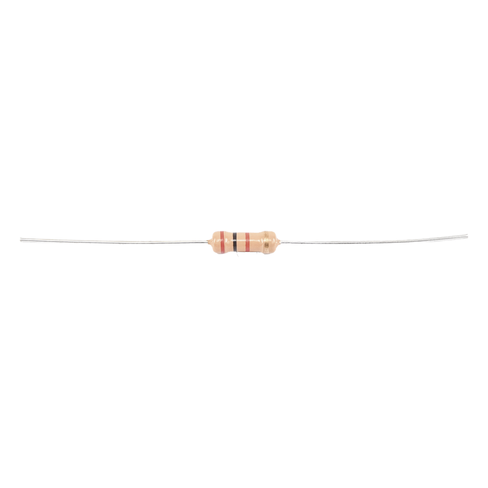Resistencia de 2 k Ohm 1/2 Watt, 5% Axial, Película de Carbón