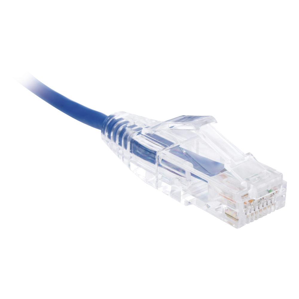 Cable de Parcheo Slim UTP Cat6 - 3 Metros (9.84 Pies) Azul Diámetro Reducido (28 AWG)