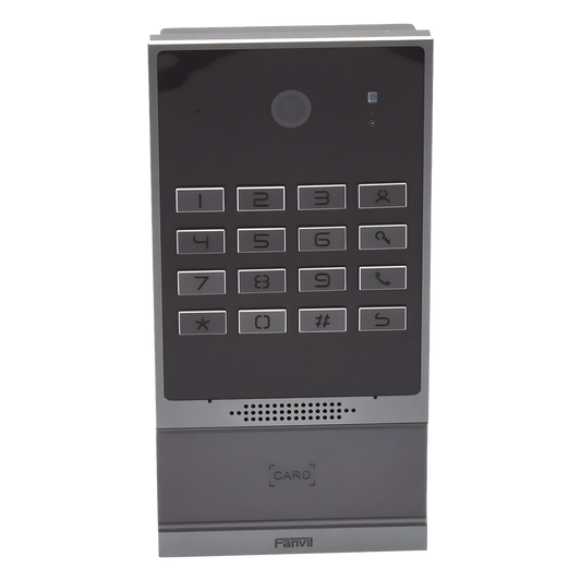 Videoportero SIP para Control de Acceso, Teclado numérico iluminado, 2 relevadores, anti-vandálico, IP66 y IK07, PoE