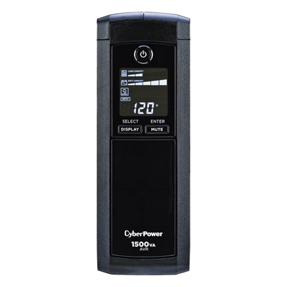 UPS de 1500 VA/900 W, Topología Línea Interactiva, Entrada 120 Vca NEMA 5-15P, Tipo Mini Torre, Con 12 Tomas NEMA 5-15R