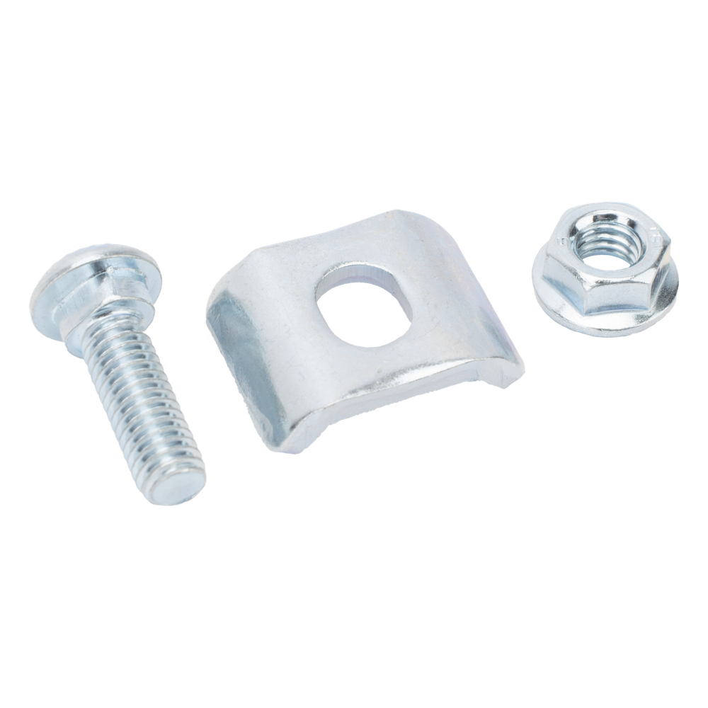 Kit 3 para unir tramos de charolas, con acabado Electro Zinc